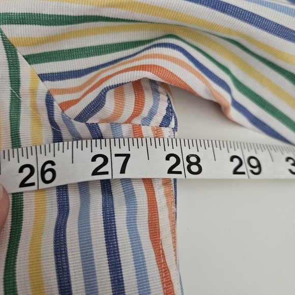 Tommy Hilfiger Button Up Shirt Mens XXL RAINBOW Casual Preppy Stripes - Picture 8 of 13